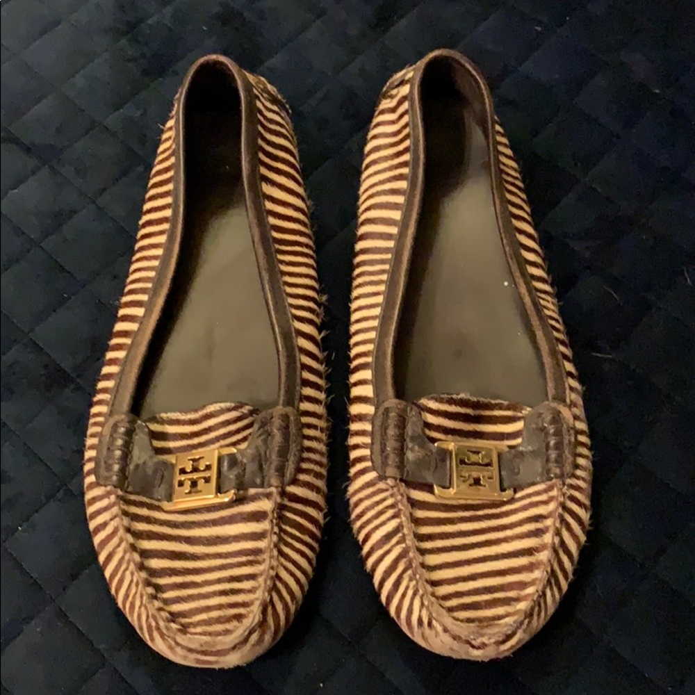 Tory Burch driving moccasins